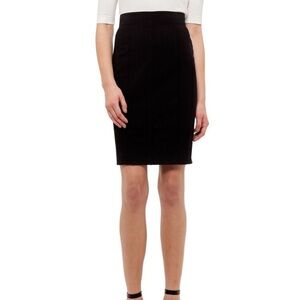 J Crew Mercantile size 6 black wool pencil skirt